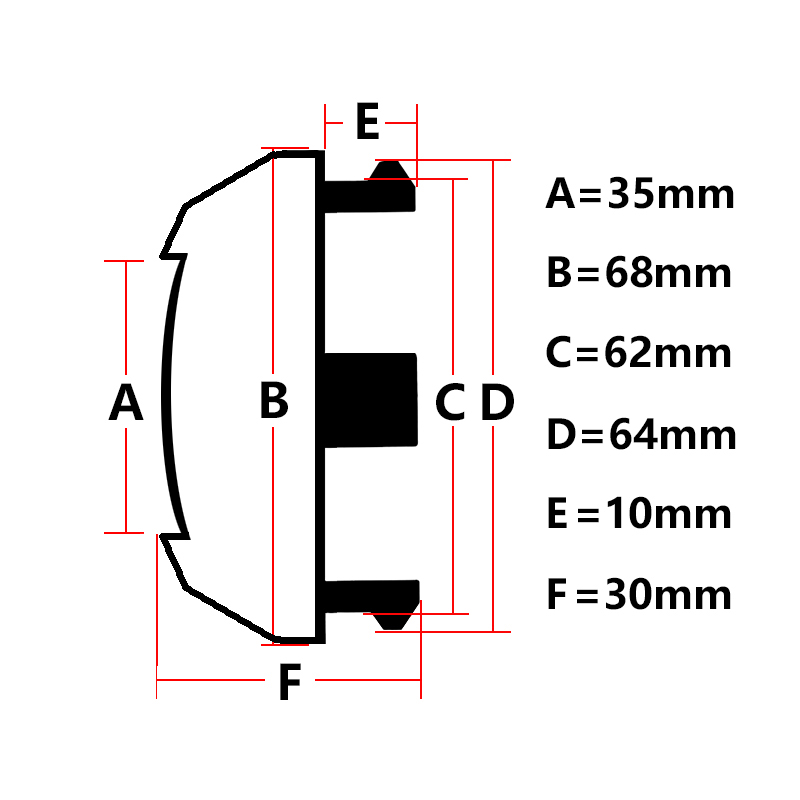 4pcs/lot 68mm Outer 62mm Inner Car Wheel Center Cap - Image 2